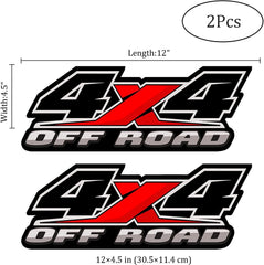 IMPHOTOINIT 4X4 Offroad Decal Stickers - 2PCS