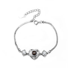 B8 | Heart Shape Bracelet with Picture Inside