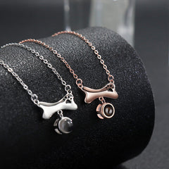 N17 | Bone Shape Necklace with Picture Inside