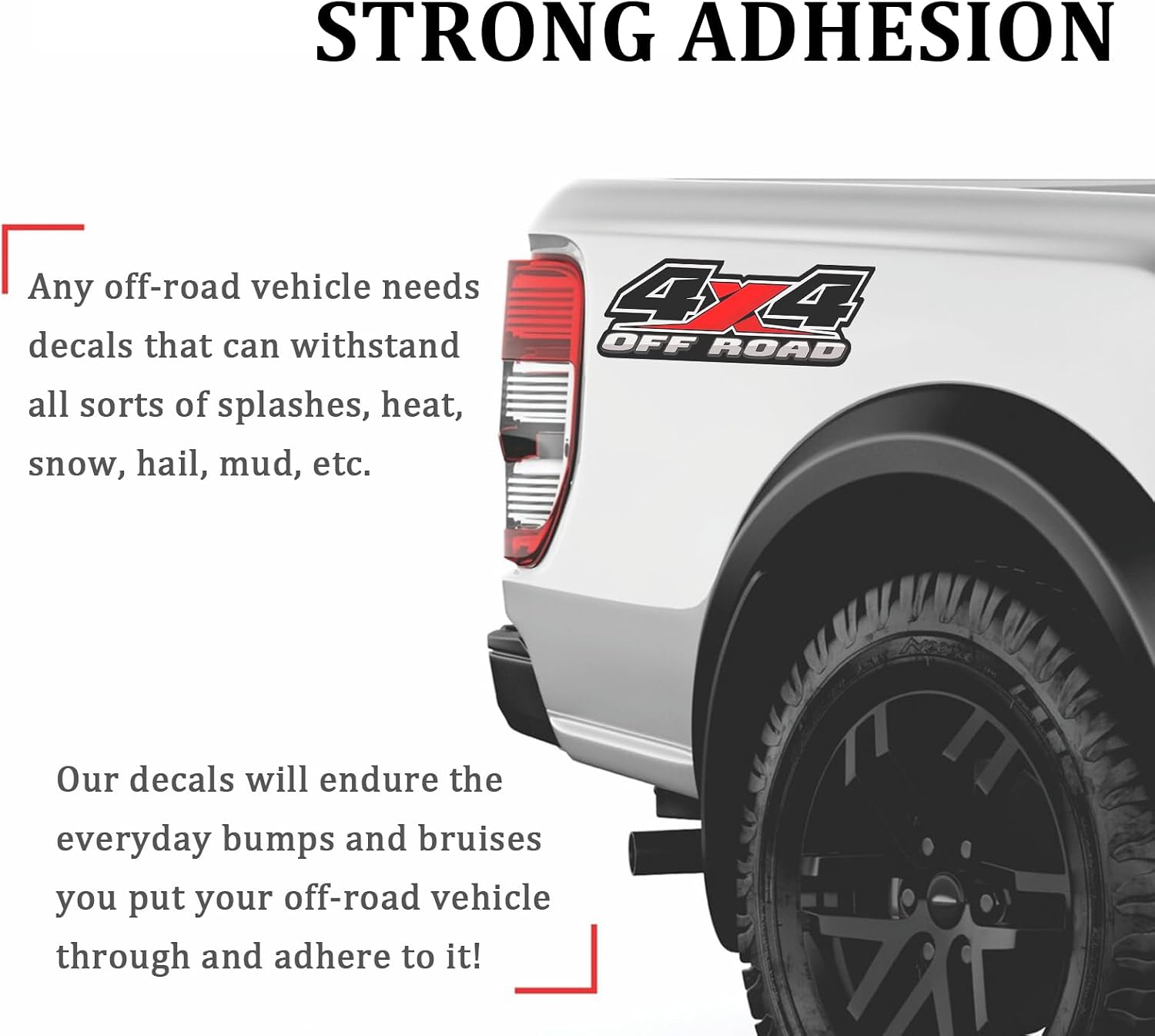 IMPHOTOINIT 4X4 Offroad Decal Stickers - 2PCS