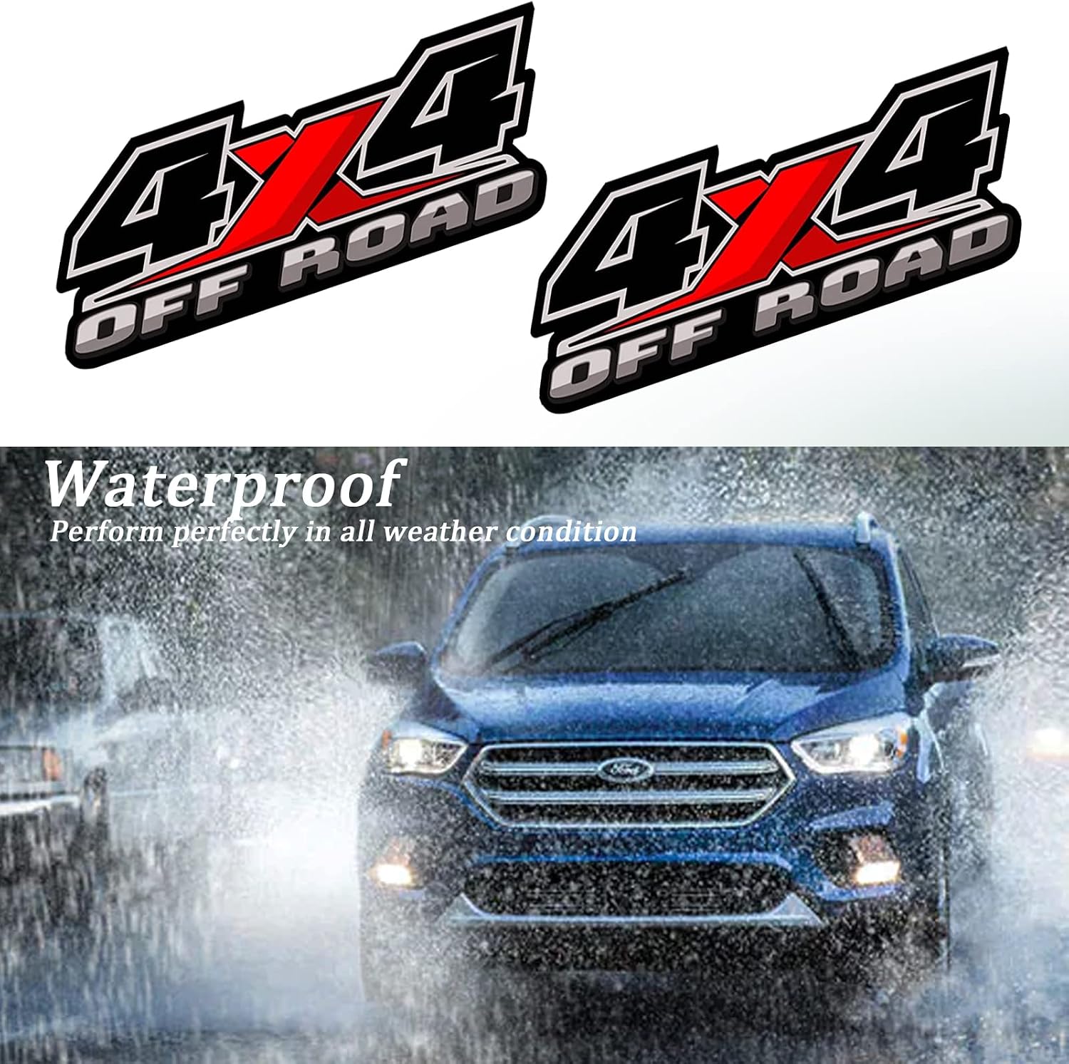 IMPHOTOINIT 4X4 Offroad Decal Stickers - 2PCS