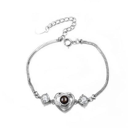 B8 | Heart Shape Bracelet with Picture Inside