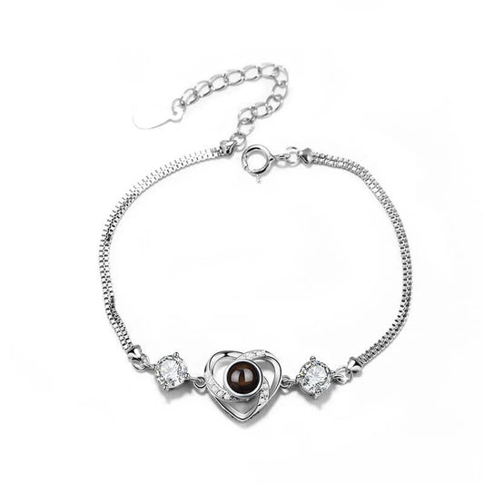 B8 | Heart Shape Bracelet with Picture Inside