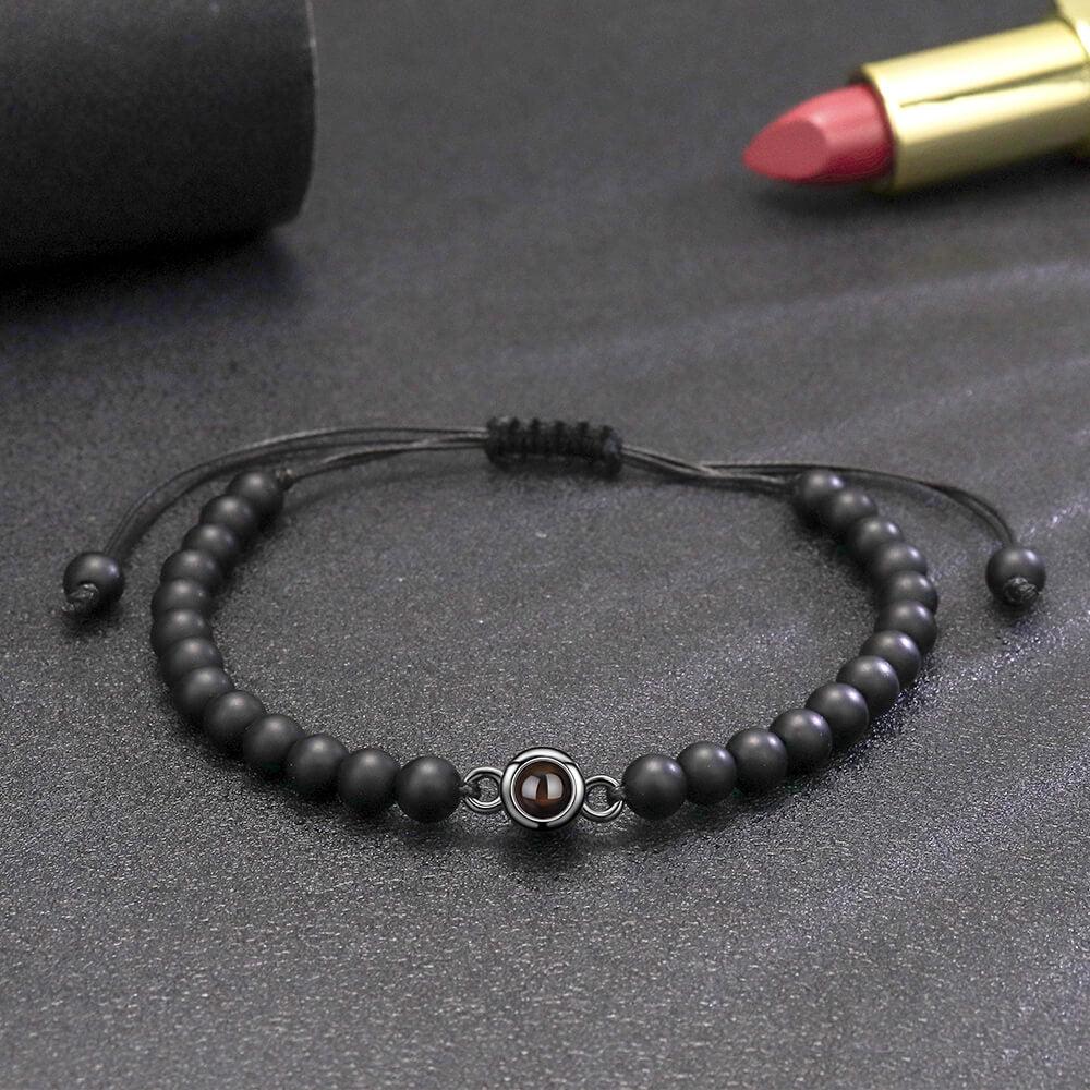 B542 | Bracelet with Picture Inside Stone