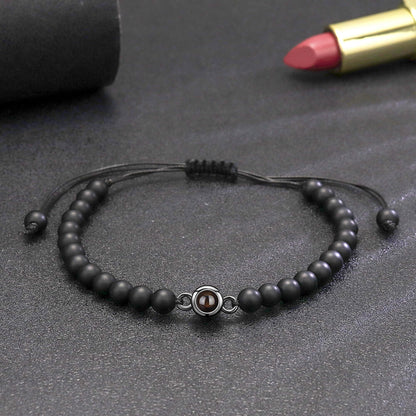 B542 | Bracelet with Picture Inside Stone