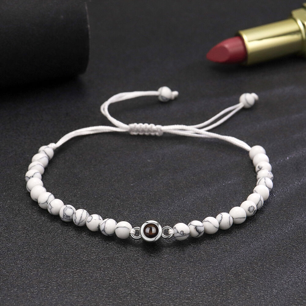 B542 | Bracelet with Picture Inside Stone