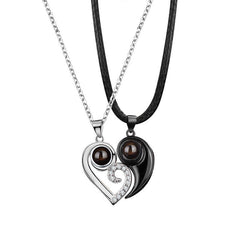 N5 | Heart Shape Combined Couple Picture Necklace