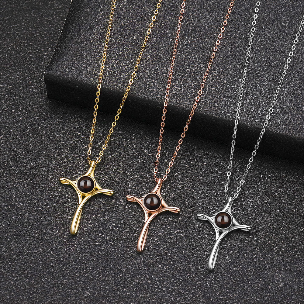 N599 | Cross Photo Necklace