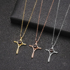 N599 | Cross Photo Necklace