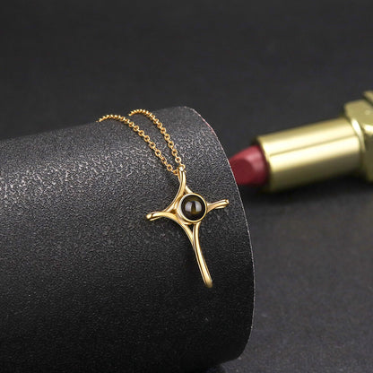 N599 | Cross Photo Necklace