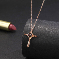 N599 | Cross Photo Necklace