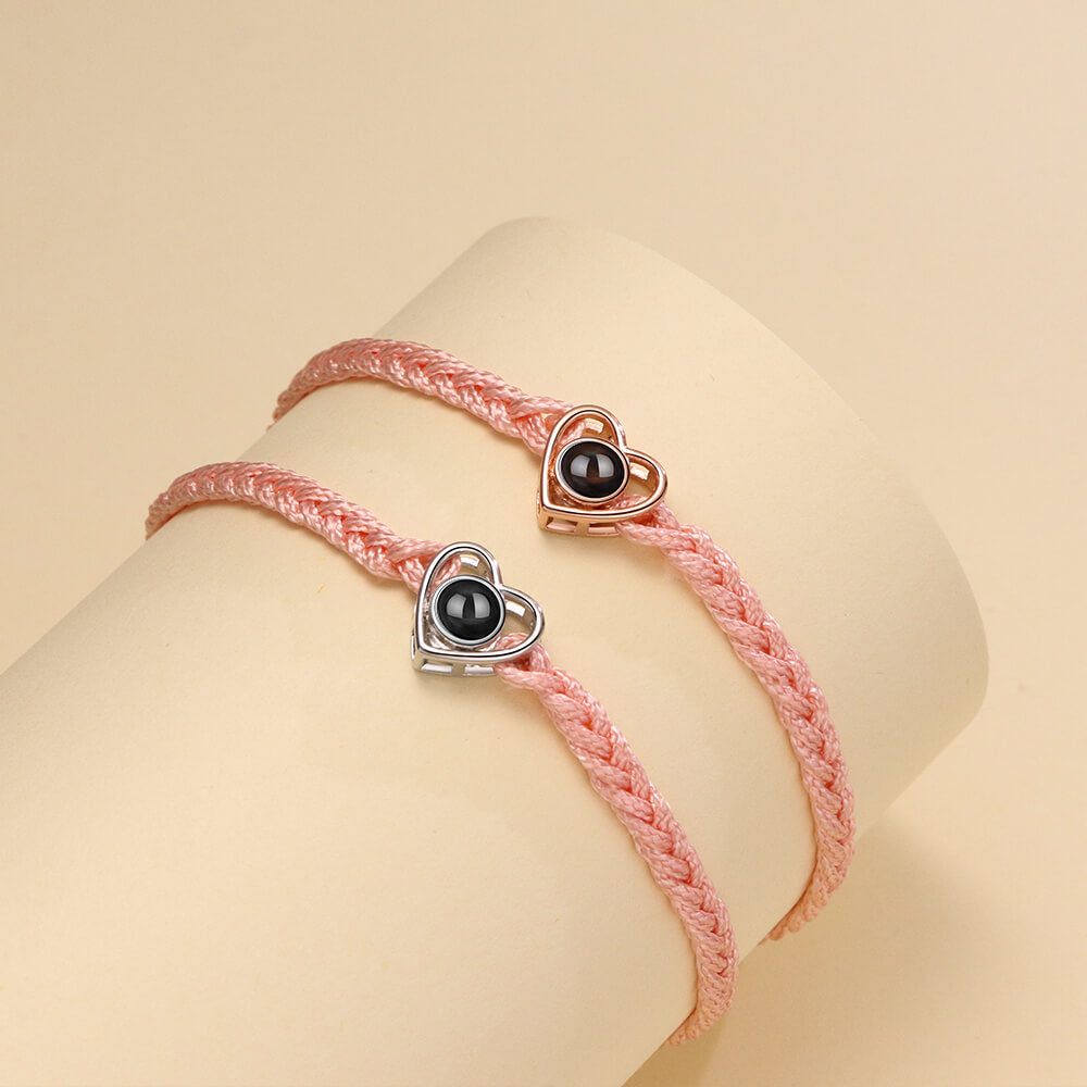 B461 | Heart Bracelet with Picture Inside
