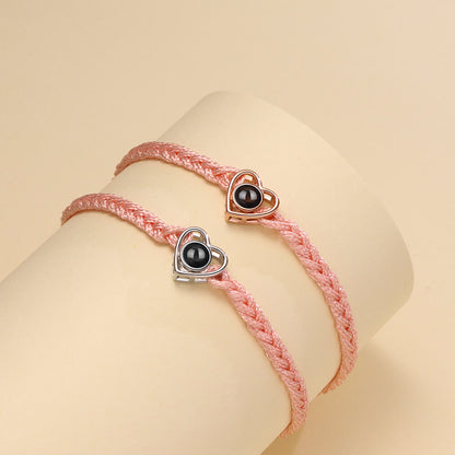 B461 | Heart Bracelet with Picture Inside