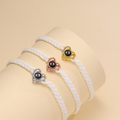 B461 | Heart Bracelet with Picture Inside