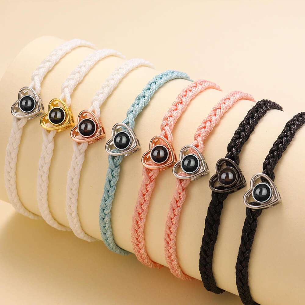 B461 | Heart Bracelet with Picture Inside